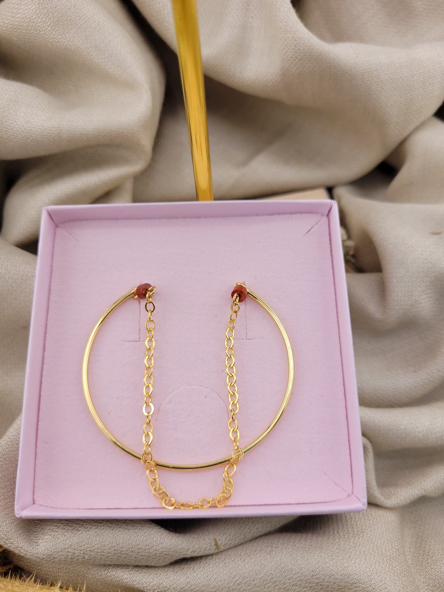 Bracelet double en perle Jaspe Rouge Mahajanga