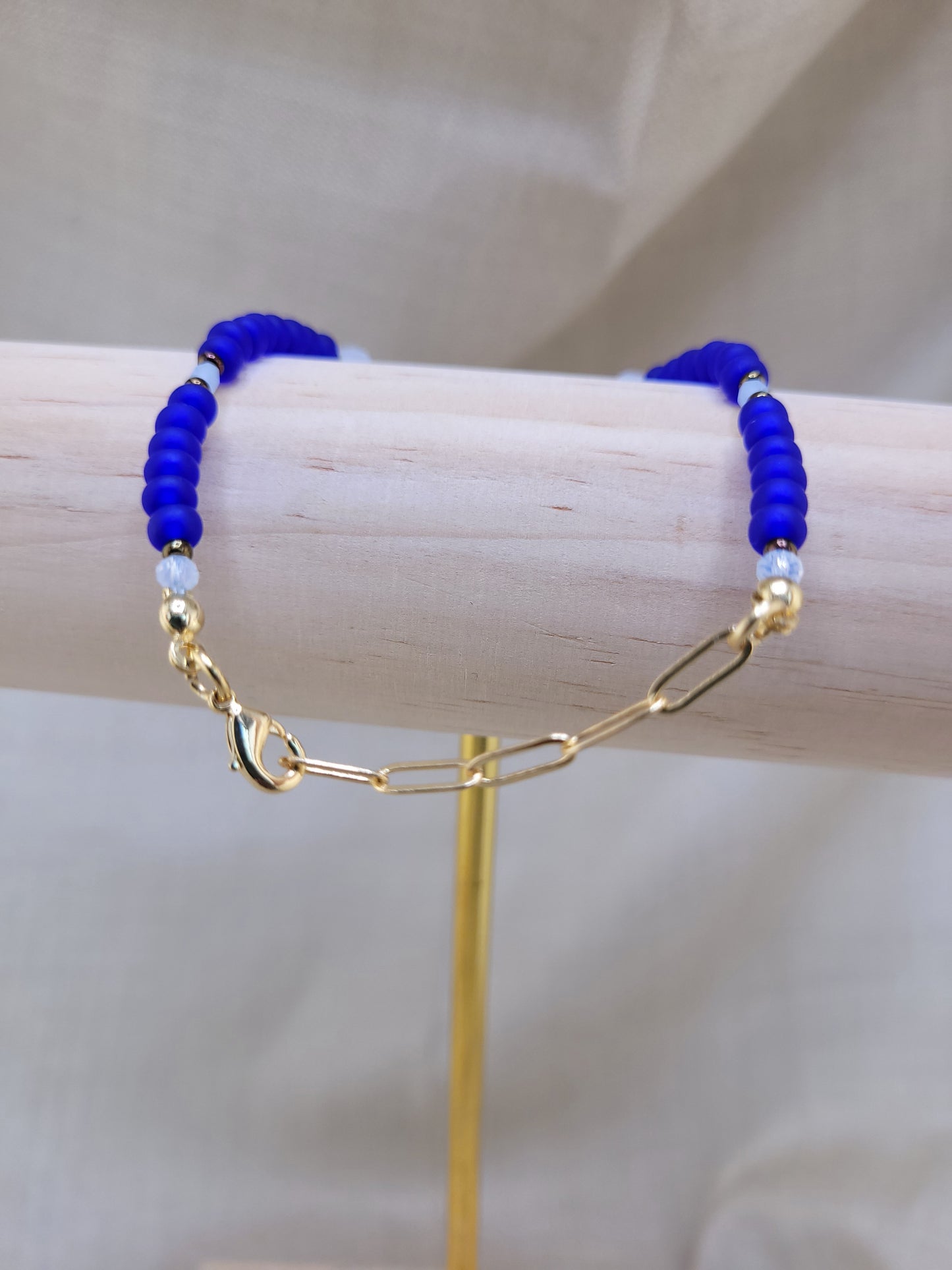 Bracelet en perles bleu et vert Hyderabad