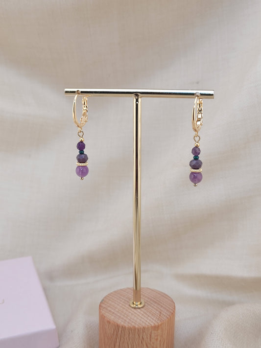 Boucles d'oreille Améthyste Belem