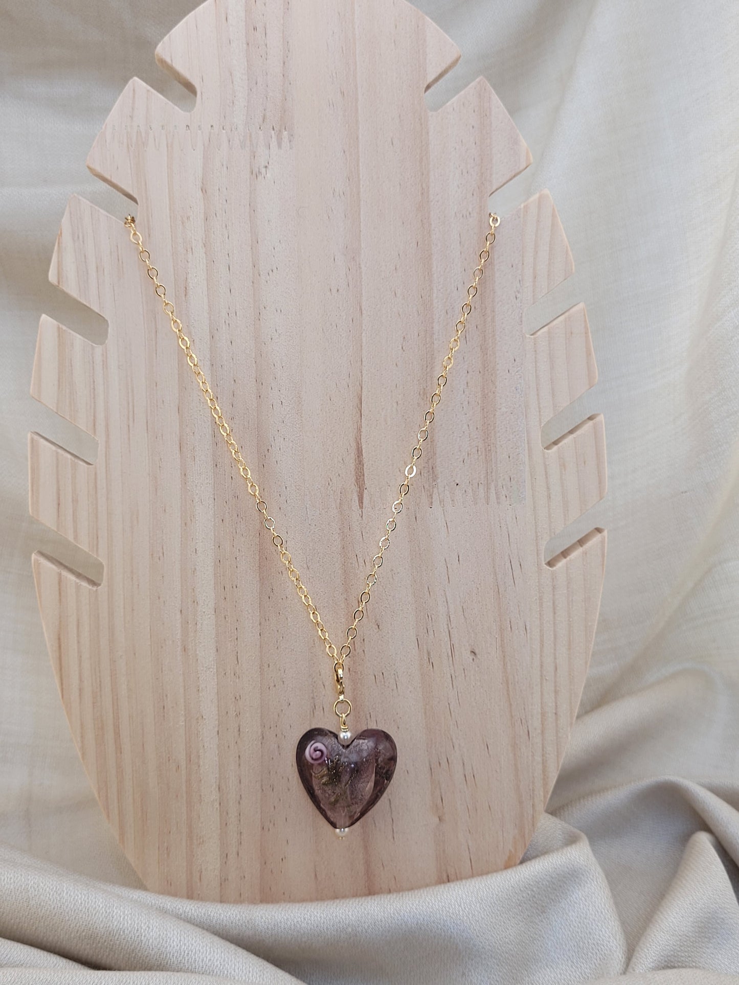 Collier avec pendentif coeur Manaus