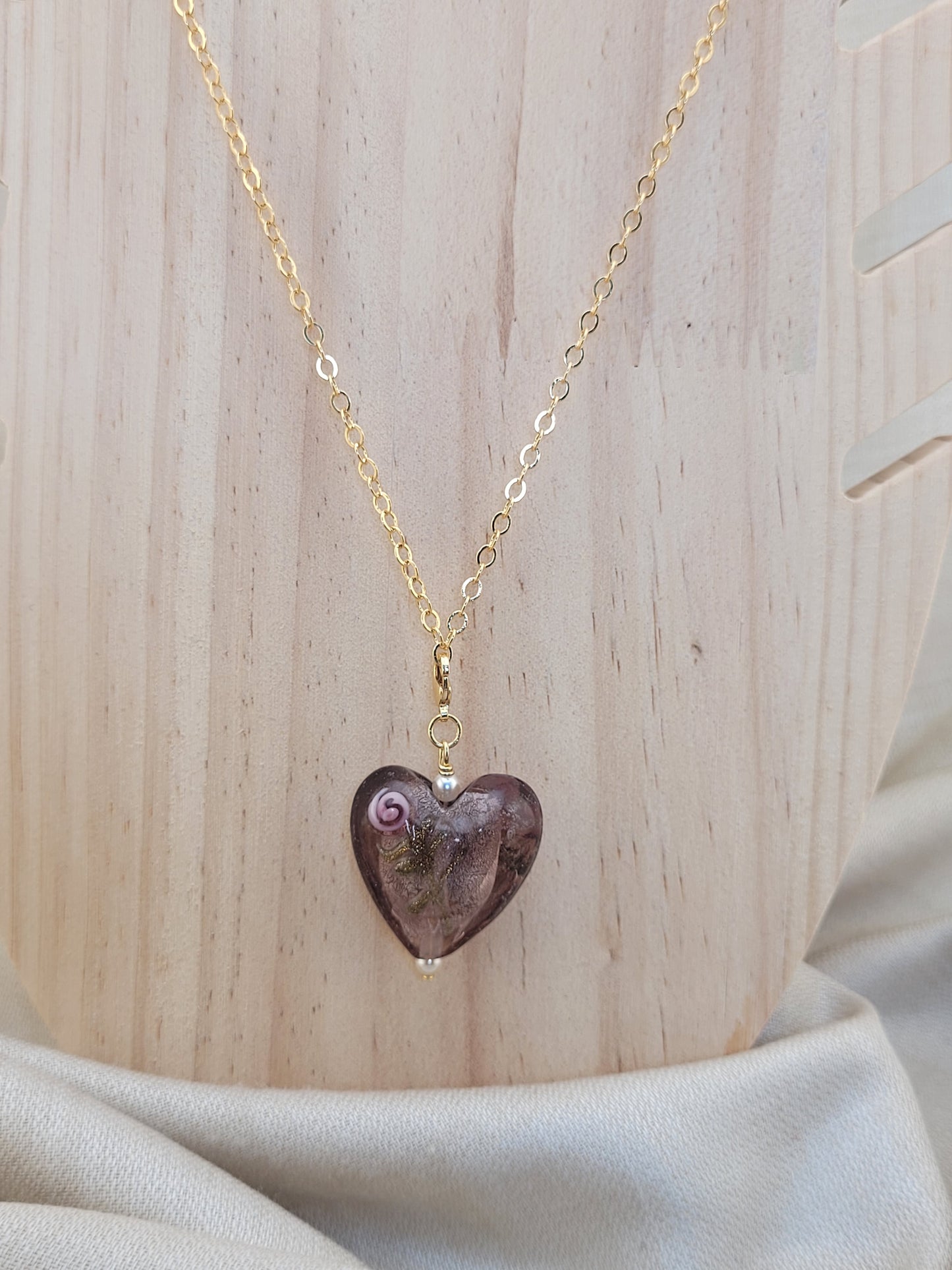 Collier avec pendentif coeur Manaus